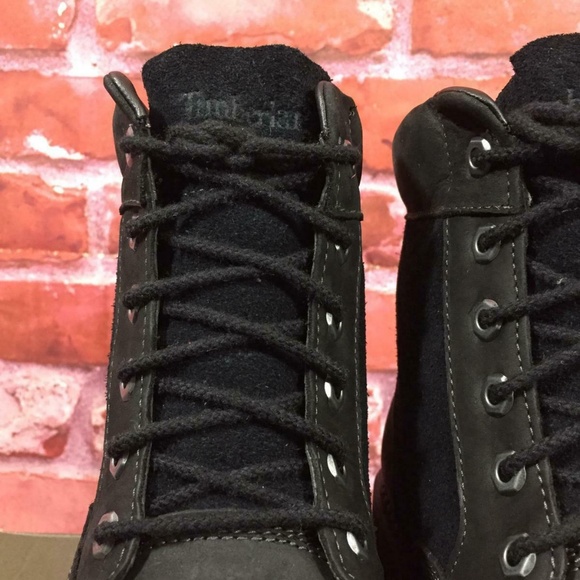 TIMBERLAND MEN'S LARCHMONT 6-IN BOOTS BLACK SUEDE - Picture 3 of 7